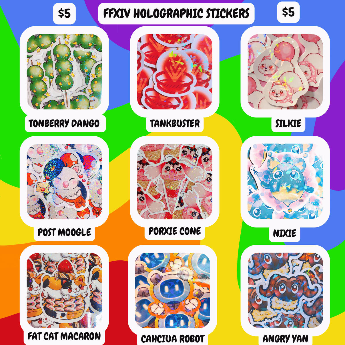 FFXIV HOLO STICKERS